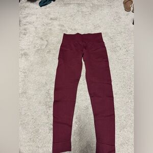 Set active sculptflex ribbed leggings in maroon